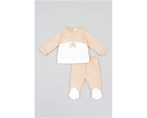 zippy compleu bebe culoarea bej