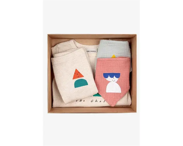 Bobo Choses compleu bebe culoarea bej