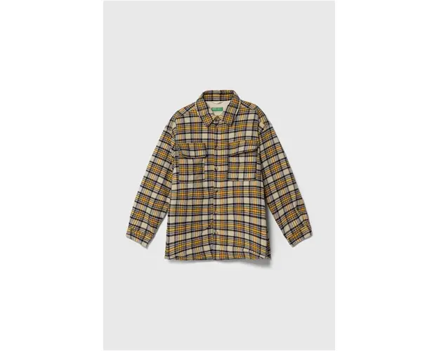 United Colors of Benetton geaca copii culoarea galben