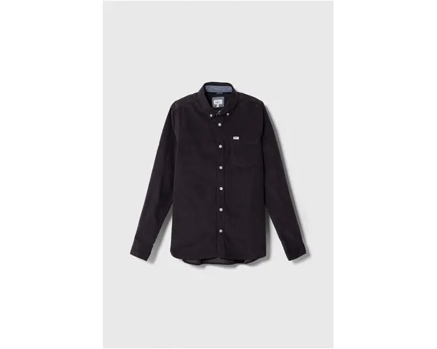 Pepe Jeans camasa din velur culoarea gri