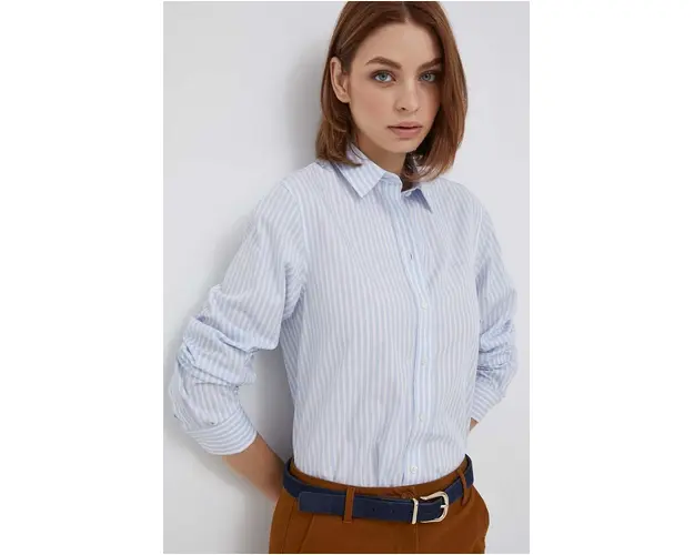 Gant camasa din bumbac femei, cu guler clasic, regular