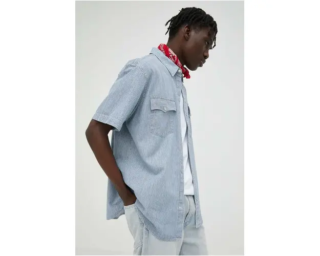 Levi's camasa din bumbac barbati, cu guler clasic, regular