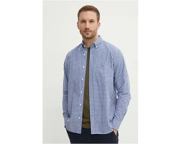 Gant camasa din bumbac barbati, cu guler button-down, regular