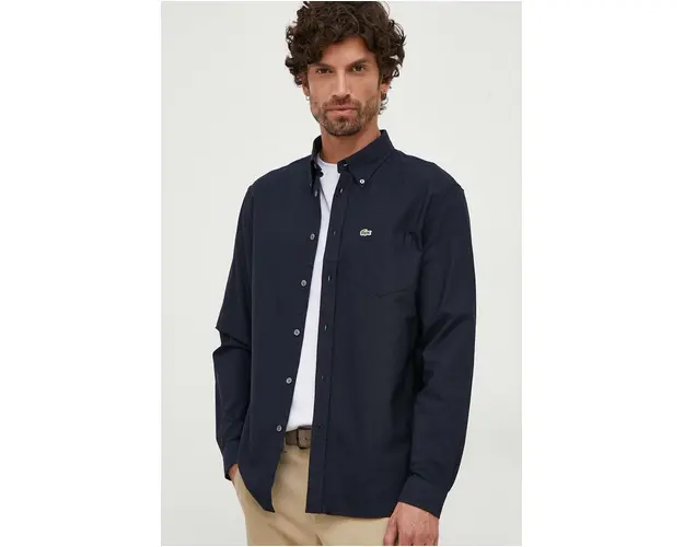Lacoste camasa din bumbac barbati, cu guler button-down, regular