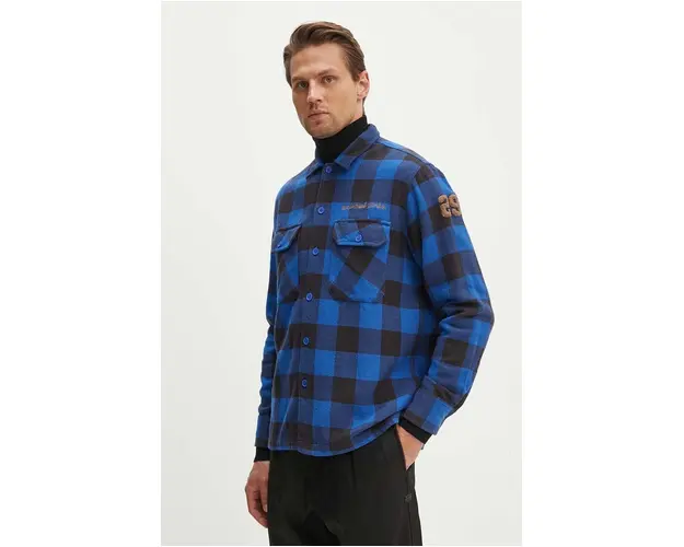 Universal Works camasa din bumbac L/S UTILITY SHIRT barbati, cu guler clasic, regular, 29177