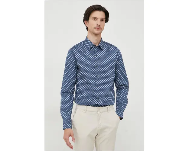 Michael Kors camasa barbati, cu guler clasic, slim