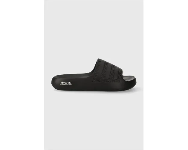 adidas Originals papuci Adilette Ayoon femei, culoarea negru, cu platforma