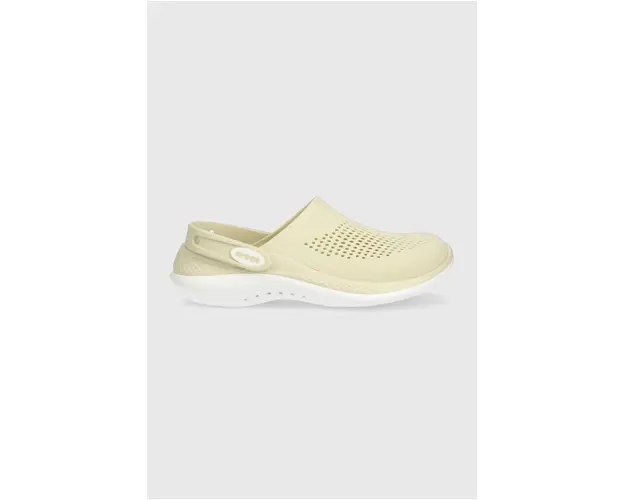 Crocs papuci Literide 360 Clog femei, culoarea bej 206708