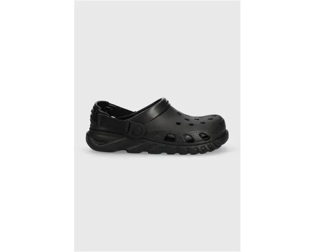 Crocs papuci Duet Max II Clog femei, culoarea negru, cu platforma 208776