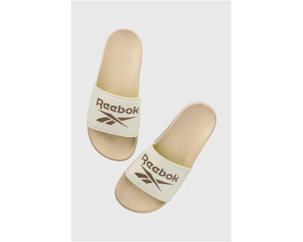 Reebok papuci femei, culoarea bej