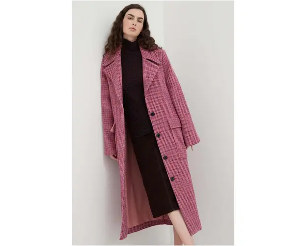 Lovechild palton din lana culoarea roz, de tranzitie