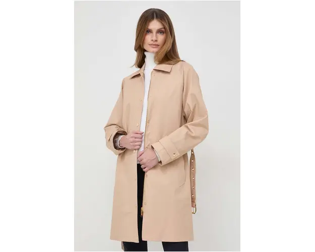 MICHAEL Michael Kors palton de bumbac culoarea bej, de tranzitie