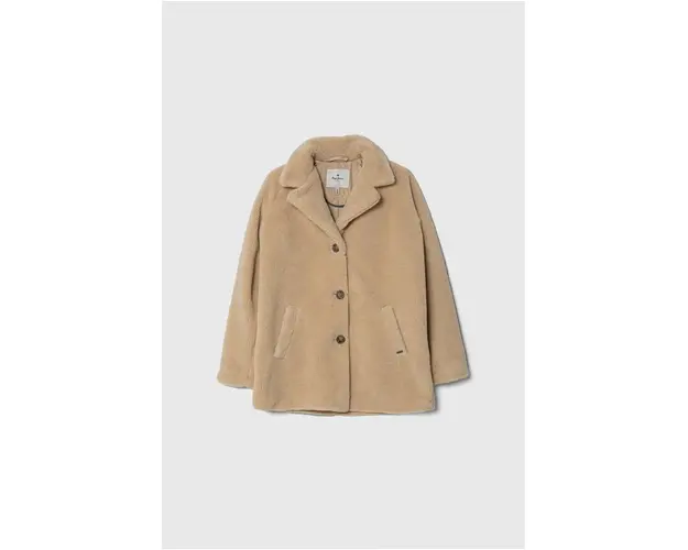Pepe Jeans palton copii culoarea bej