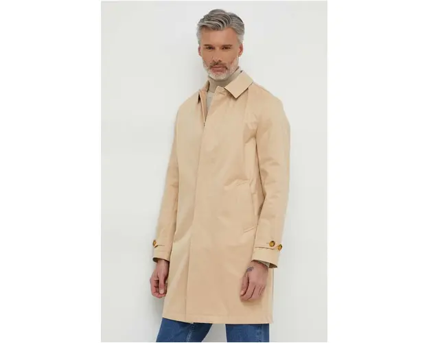 Michael Kors palton barbati, culoarea bej, de tranzitie