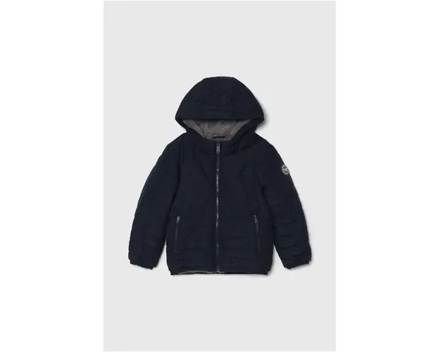 Abercrombie & Fitch geaca copii culoarea albastru marin