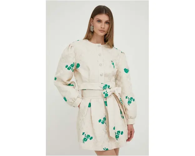 Custommade geaca femei, culoarea bej, de tranzitie