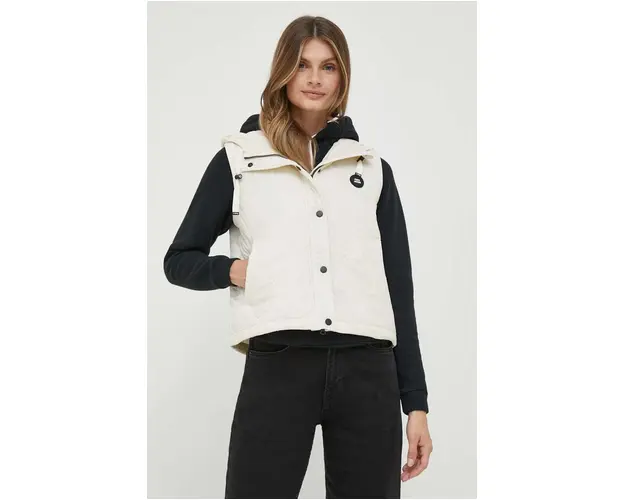 Pepe Jeans vesta Nina femei, culoarea bej, de tranzitie