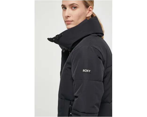 Roxy geaca femei, culoarea negru, de iarna