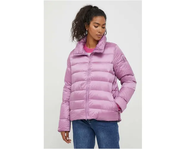 Bomboogie geaca de puf femei, culoarea violet, de iarna