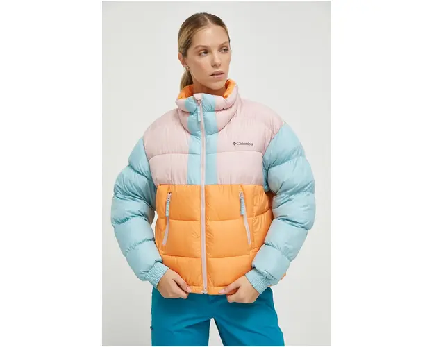 Columbia geaca femei, culoarea portocaliu, de iarna