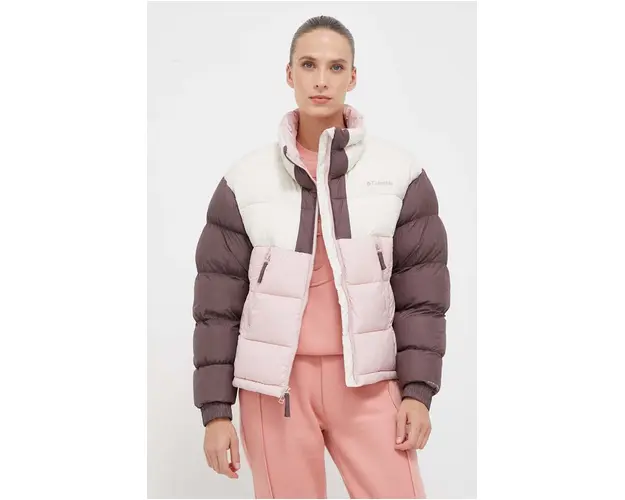Columbia geaca femei, culoarea roz, de iarna
