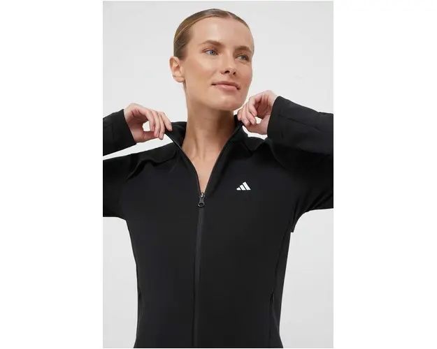 adidas Performance hanorac de antrenament culoarea negru, uni HY9227