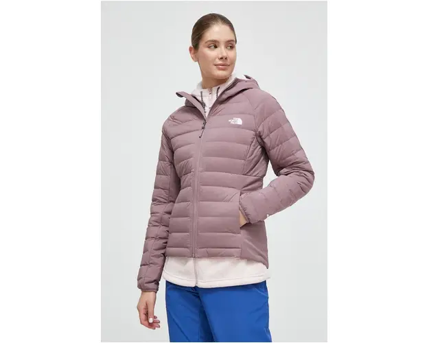 The North Face geaca sport din puf Belleview culoarea roz