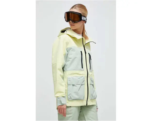 The North Face geaca Dragline culoarea galben