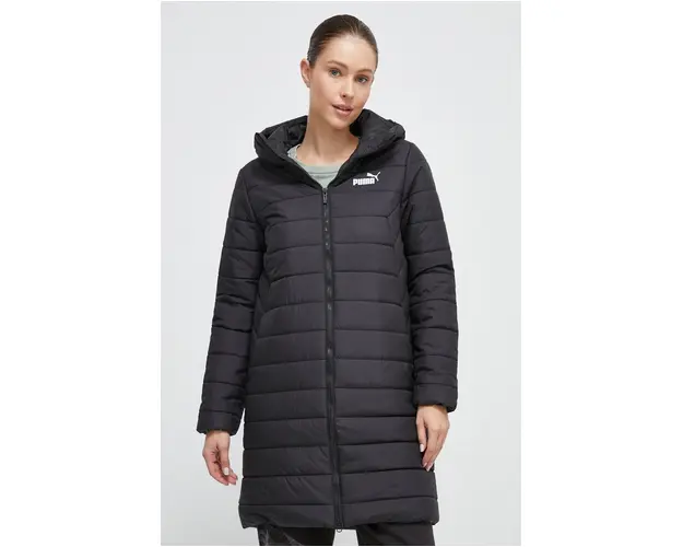 Puma geaca femei, culoarea negru, de iarna