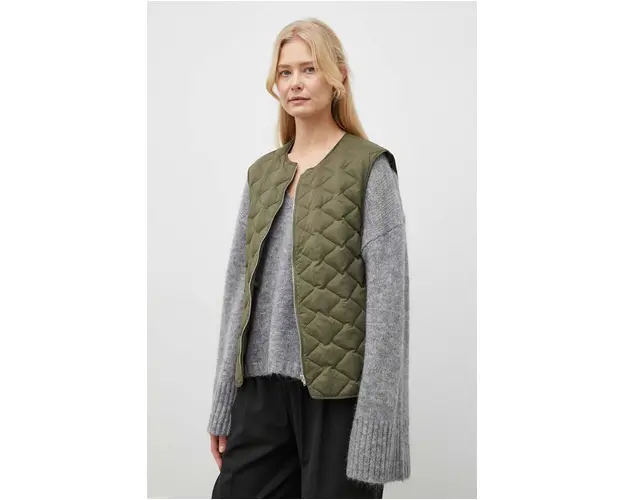 Herskind vesta femei, culoarea verde, de tranzitie