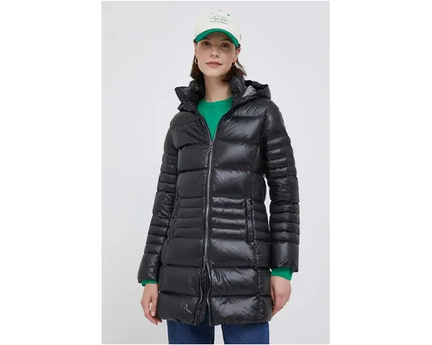 Colmar geaca de puf femei, culoarea negru, de tranzitie