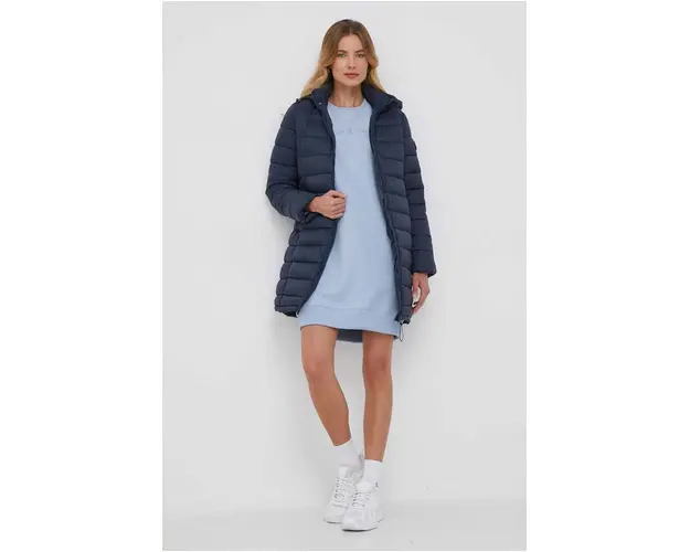 Pepe Jeans geaca Maddie femei, culoarea albastru marin, de tranzitie