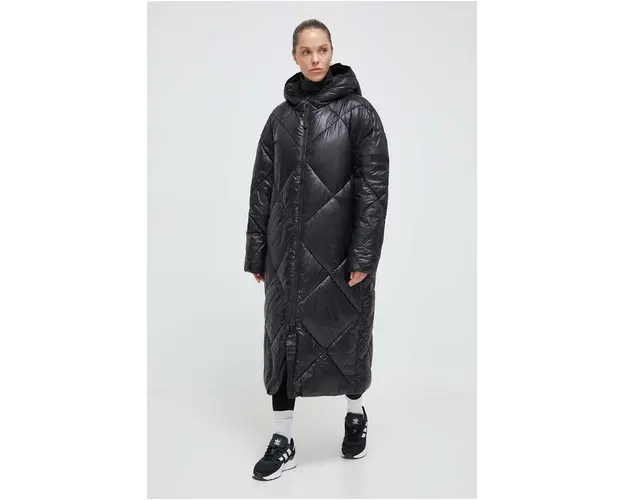 Didriksons geaca femei, culoarea negru, de iarna, oversize