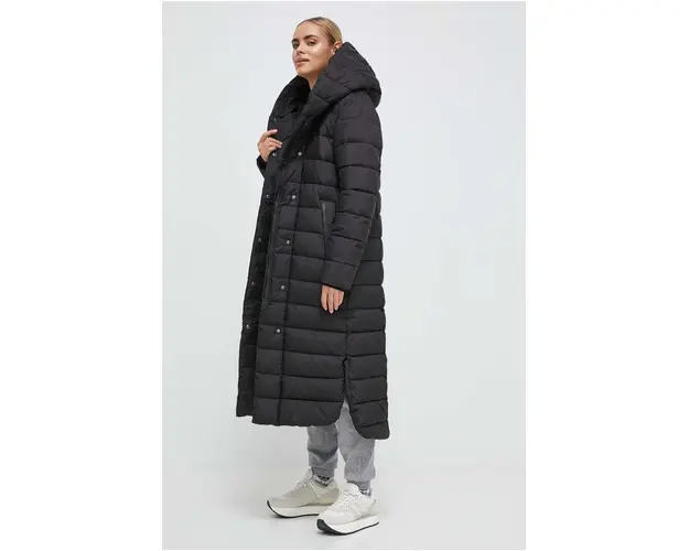 Didriksons geaca femei, culoarea negru, de iarna