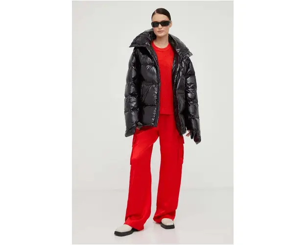 MMC STUDIO geaca de puf Ilona Gloss femei, culoarea negru, de iarna, oversize