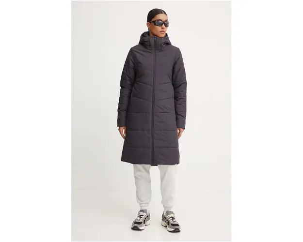 Jack Wolfskin geaca femei, culoarea negru, de iarna