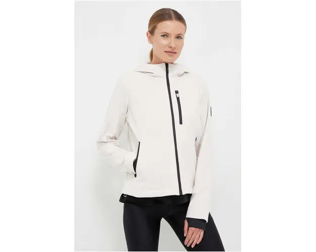 Dkny geaca femei, culoarea bej, de tranzitie