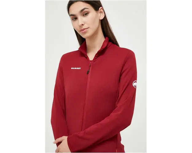Mammut hanorac Aconcagua Light culoarea rosu, neted