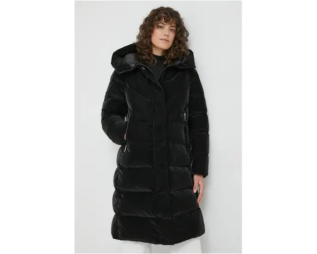 Hetrego geaca de puf femei, culoarea negru, de iarna