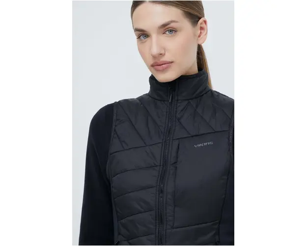 Viking vesta sport Blast culoarea negru, de tranzitie