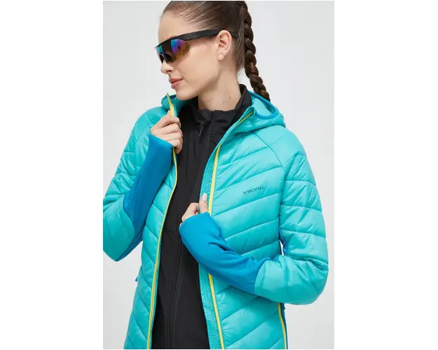 Viking geaca sport Becky Warm Pro culoarea turcoaz