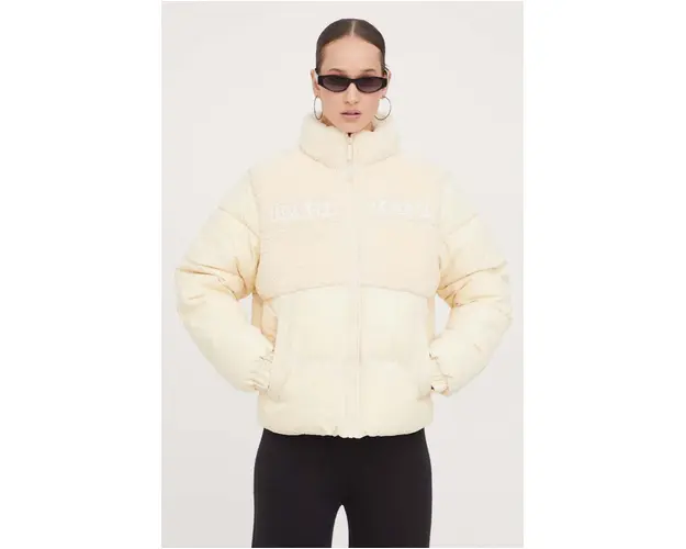 Karl Kani geaca femei, culoarea bej, de iarna