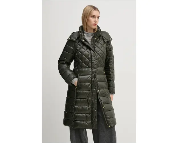 Joop! geaca femei, culoarea verde, de iarna
