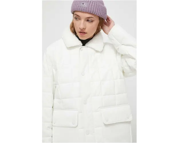 Vans geaca femei, culoarea bej, de tranzitie