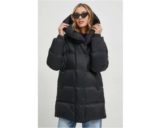 Tiffi geaca de puf femei, culoarea negru, de iarna, oversize