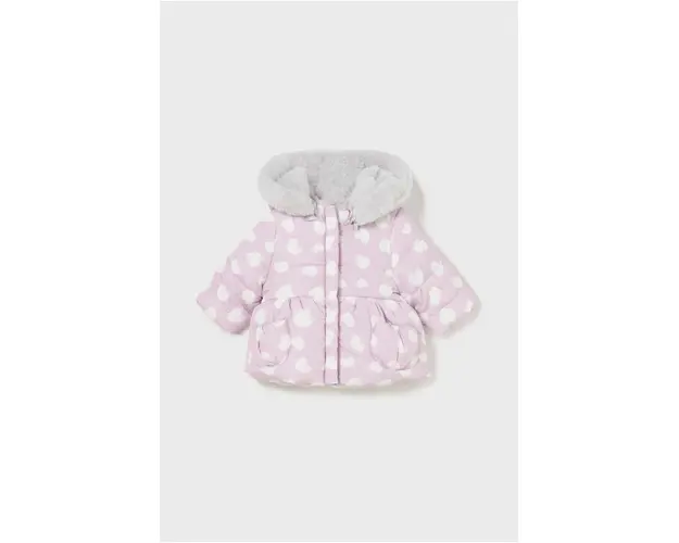 Mayoral Newborn geaca reversibila pentru bebelusi culoarea violet