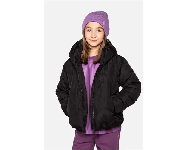 Lemon Explore geaca copii ZL3152701OJG OUTERWEAR JESIEŃ GIRL culoarea negru