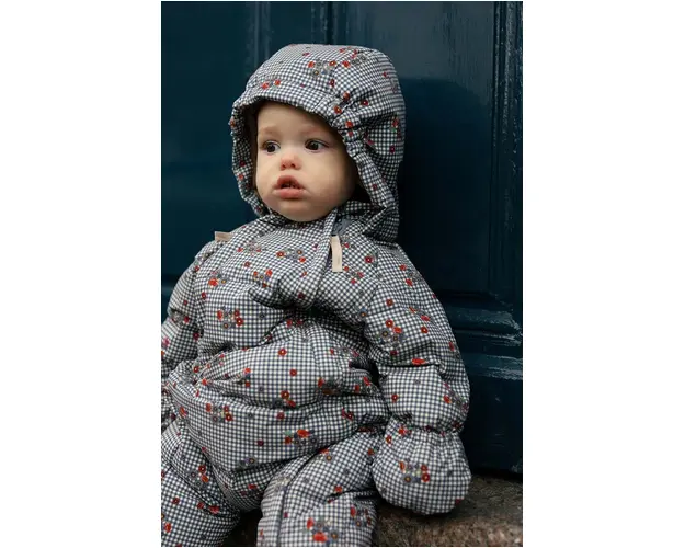 Konges Sløjd salopete de iarna pentru copii culoarea albastru marin