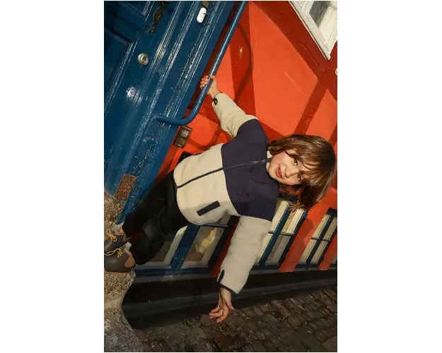 Konges Sløjd geaca copii culoarea bej