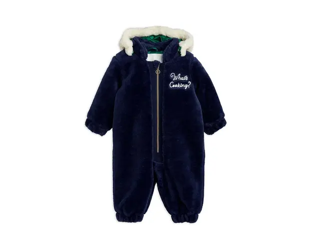 Mini Rodini combinezon bebe culoarea albastru marin